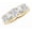 Yellow Gold, variant on 1.5 Carat Gold NATRUAL 5 Stone Ring Diamond Wedding Band Luxury Collection (H-I Color VS1-VS2 Clarity) Platinum Princess Diamonds Size-5