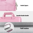 thumbnail image 4 of iBenzer Water-Resistant Polyester 14" Laptop BriefCase, Rose Quartz, 4 of 7