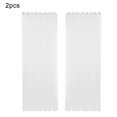 thumbnail image 2 of Cortina semitransparente blanca hueca, cortina de panel de gasa de ventana transpirable para dormitorio, sala de estar, 2 piezas, 100x130cm sidaley LF0159-01B*2, 2 of 7