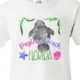 thumbnail image 4 of Inktastic Daytona Beach Florida Cute Swimming Manatee Youth T-Shirt, 4 of 5