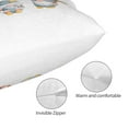 thumbnail image 3 of Honeii Summer Gnome Print Pillow Cases,Plush Throw Pillow Covers,Decorative Pillowcase for Sofa, Couch, Living Room-20"x30", 3 of 6