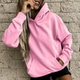 thumbnail image 2 of Cathalem Womens Oversized Hoodies Fleece Sweatshirts Fall Fashion 2025 Pullover Sweaters Winter Clothes (Pink,L), 2 of 7