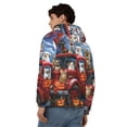 thumbnail image 4 of Kdxio Halloween Pets Pumpkins Print Men Hoodies Casual Hoodies for Men with Zip Pockets Full Zip Long Sleeve Sweatshirt Sports Hooded Jacket-X-Large, 4 of 5