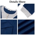 thumbnail image 5 of Shine Up Patchwork Sweatshirts for Women V Neck Long Sleeve Shirts Casual Pullover Tops, 5 of 8