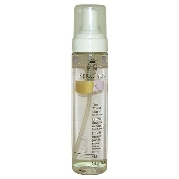Avlon KeraCare Foam Wrap-Set Lotion Extra Hold Formula - 8 oz Lotion