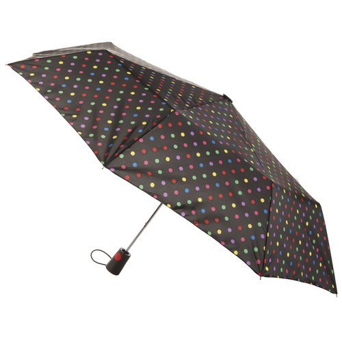 BY TOTES Totes Mini Automatic Umbrella, Candy Dot