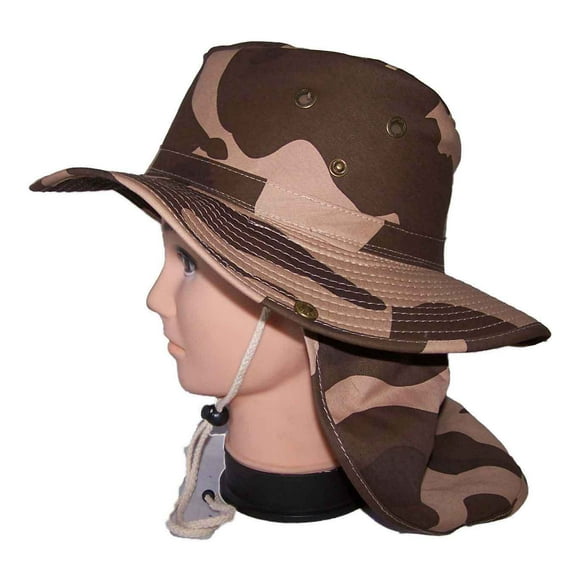 Safari Fishing Hiking Army Boonie Bush Neck Cover Hat - Uni-Sex Style --  FREE  USA  Shipping--(SafHat11 )