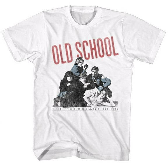 Breakfast Club Old School White Adult T-Shirt 4Xl