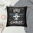 thumbnail image 2 of Orinice Throw Pillow Covers Inspirational Quote Christian Bible Verse Scripture Square Pillowcase for Home Decor Sofa Car Bedroom Pillow case  White, 2 of 5