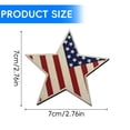 thumbnail image 5 of 10Pc Wooden Stars 4Th Of July Wooden Star For Desk,Wood (C), 5 of 8