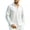 White, variant on Bxsruta Men's Long Sleeve Half Button Shirt Collared Top with Chest Pocket Casual Daily Wear