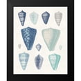 thumbnail image 2 of Wild Apple Portfolio 15x18 Black Modern Framed Museum Art Print Titled - Blue Shell Assortment II, 2 of 5