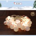 thumbnail image 4 of Cadena de luces de muñeco de nieve de Navidad, LED decorativas, muñeco de nieve, funciona con pilas para Navidad, interiores y exteriores(Batería)(5 metro 30 luces), 4 of 5