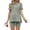 Light Green, variant on Weardear Maternity Outfits Set 2 Piece Matching Sets Ribbed Knit Side Split Short Sleeve Shirts and Biker Shorts Pregnancy Loungewear