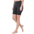 thumbnail image 2 of KOGMO Womens Premium Cotton Comfortable Stretch Shorts Leggings 8in Inseam 3-Pack, 2 of 5