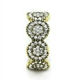 thumbnail image 4 of Luxe Jewelry Designs Women's Gold IP Stainless Steel Cluster Ring with Clear Crystals - Size 5, 4 of 4