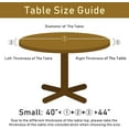 thumbnail image 2 of Round Table Cloth Dark Wood Grain Tablecloth Elastic Edge Fitted Table Cover Fits Tables Up to 36"-44" Diameter, 2 of 6