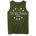 thumbnail image 4 of Clearance!Uooqdmx 4th of July Tank Tops for Women, Womens Tank Tops Loose Fit, Patriotic Shirts for Women, V Neck Tank Tops for Women, American Flag Tank Top Women, Army Green S, 4 of 4