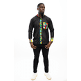 thumbnail image 1 of Black Long sleeve Kente shirt, 1 of 3