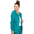 thumbnail image 5 of Cherokee Zip Front Scrub Jackets for Women, Workwear Core Stretch Soft Brushed Twill 4315, 5 of 6