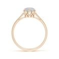 thumbnail image 2 of Angara Natural Opal Ring - Oval Solitaire 1.1 ct Opal Cocktail Ring for Women | October Birthstone Jewelry | 14K Rose Gold Opal Ring (Ring Size = 11.5), 2 of 12