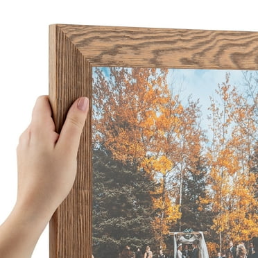 ArtToFrames 16" x 16" Honey Picture Frame, 16x16 inch Brown Wood Poster Frame (WOM-4459), 1 Pack