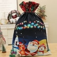 thumbnail image 2 of Bolsas de Regalo de Navidad Flanela Impresa Cordón Corbata Bolsa de Boca, 19.69x14.57In Gran Bolsa de Dulces para Niños para Regalos Y Decoración, 2 of 4