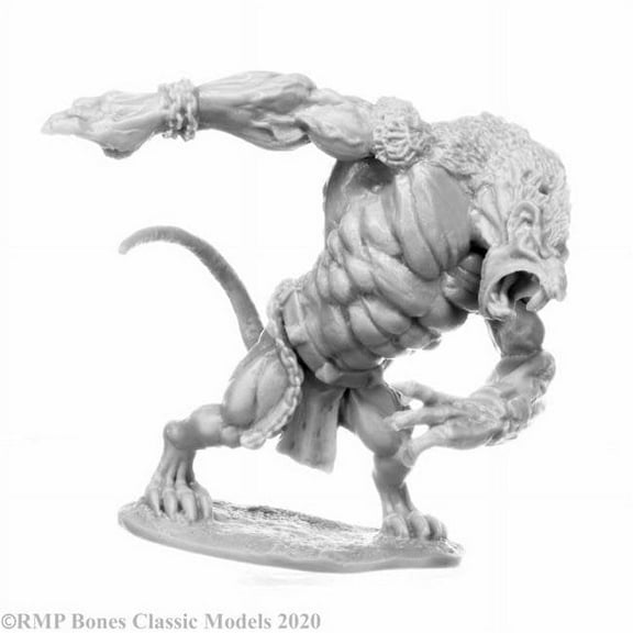 Giant Wererat Miniature 25mm Heroic Scale Figure Dark Heaven Bones Reaper Miniatures