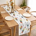 thumbnail image 3 of Colorful Diamond Table Runner 120 Inches Long Farmhouse Dress Scarves, Modern Geometric Middle Century White Dining Tablerunner for Coffee Table/Kitchen Island/Party Décor, 13" x 120", 3 of 8