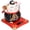 Type 3, variant on LAZIOEGR 6 inch Fortune Cat Ceramic Waving Lucky Cat Ornament Home Decoration Figurine Type 3 (15 cm / 6 inches)
