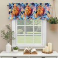 thumbnail image 3 of Active Basketball Window Valance Curtain Watercolor Sport Style Rod Pocket Short Curtain for Living Room, Bedroom & Kitchen Window Decor 42x12in, 3 of 8