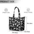 thumbnail image 4 of Flower Women's Large Weekend Travel Bag Moving Canvas Handbag Thick Double Layer Beach Weekend Travel Unisex Hospital Maternity Delivery with Toiletry Waterproof, 4 of 5