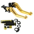 thumbnail image 1 of Motorcycle Handlebar Brake Master Cylinder Clutch Lever Set Left & Right Handle Lever + Hand Grips + Handlebar Ends for 7/8'' 22mm Handlebar Motorcycle, 1 of 6
