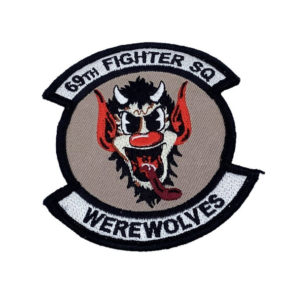 69th Fighter Squadron Patch – Plastic Backing