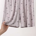 thumbnail image 6 of Asxite Plus Size Womens Pajamas Pants Elastic Waist Soft Knit Bow Print Pocket Short Sleepwear, 6 of 6