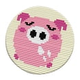 thumbnail image 1 of Latch Hook Kits Round Carpet Canvas Handmade Needlework Supplies, 1 of 8