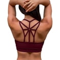 thumbnail image 1 of Sujetadores deportivos para mujer Sujetador deportivo acolchado con espalda cruzada Sujetador deportivo de soporte medio Sujetador de yoga para correr Adepaton LRWJ036-14, 1 of 6