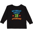 thumbnail image 3 of Inktastic My Great Uncle is Awesome Boys or Girls Long Sleeve Toddler T-Shirt, 3 of 5