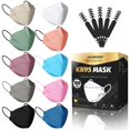 thumbnail image 1 of Mascarilla facial KN95 FACEMOON desechable, paquete de 100 para adultos, 1 of 9