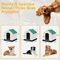 thumbnail image 4 of Dextrus Large Plastic Dog House,Outdoor Indoor Waterproof Dog Houses with Elevated Floor and Air Vents,Durable Ventilate & Easy Clean and Assemble,41"L*38"W*39"H, Green, 4 of 5