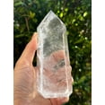 thumbnail image 2 of Premium Clear Quartz Obelisk, Standing Polished Clear Quartz Point (16-17 oz), 2 of 10