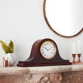 thumbnail image 5 of Bulova Clocks B1929 Annette II Wooden Westminster Chiming Mantel Clock, Walnut, 5 of 5