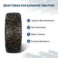 thumbnail image 3 of Set of 2 ATV UTV Tire 25x8-12 25x10-12 24x10-12 ATV Mud Tires Sport All Terrain 6 Ply Tubeless Tires fits for 2 and 4 wheel drive ATV applications ATV, UTV, Go Kart, Golf Cart or Lawn Mow, 3 of 6