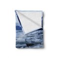 thumbnail image 2 of Alaska Soft Flannel Fleece Blanket, Ice Chunks on the Side of Chilkat River in North America Winter Season, Cozy Plush for Indoor and Outdoor Use, 50" x 60", Seafoam White Sky Blue, by Ambesonne, 2 of 6