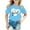 1-Blue340, variant on Girl's Sweet Heart Graphic Tee Shirt Father's Day Short Sleeve Crew Neck Casual Top Soft Breathable T-Shirt