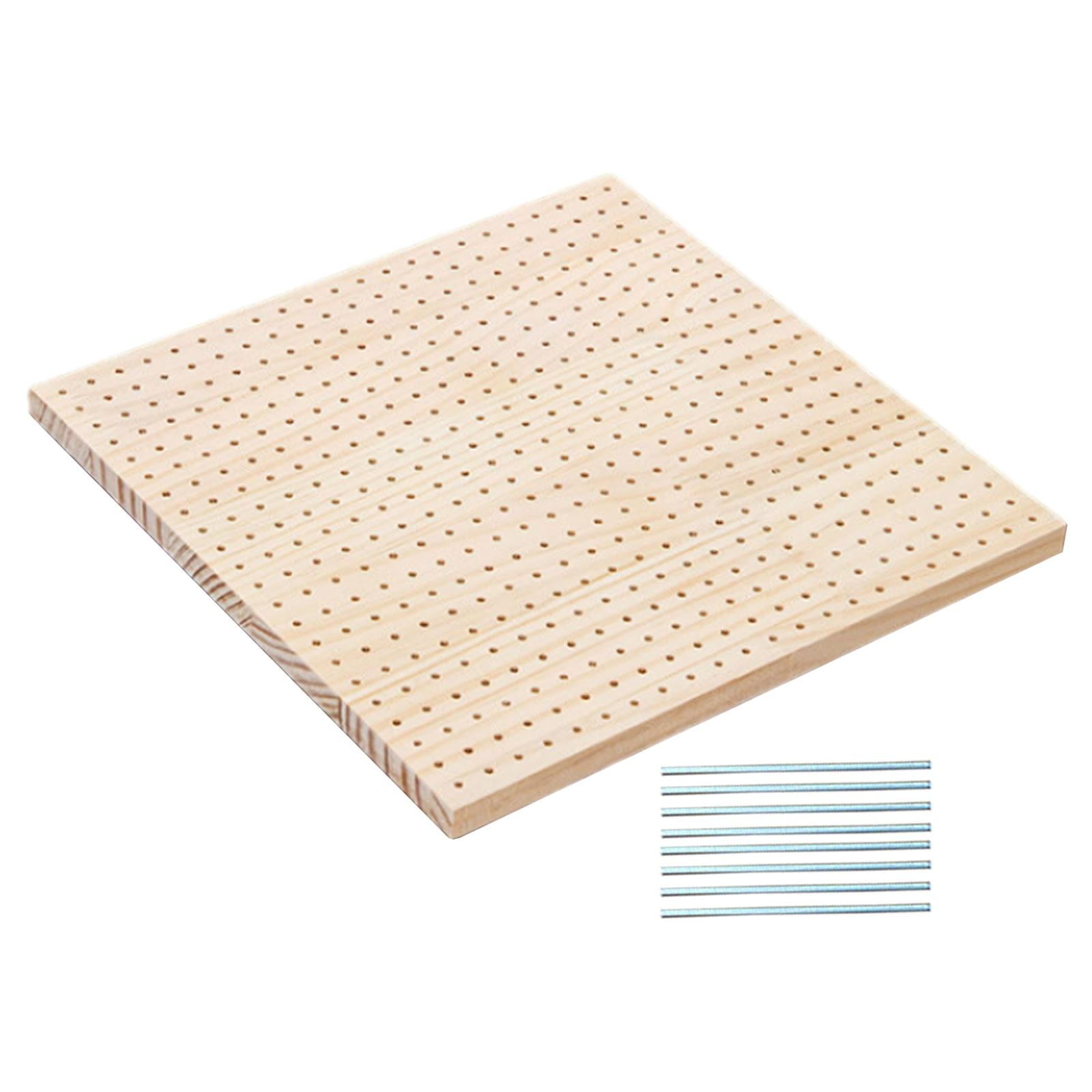 Crochet Blocking Boards Pegboard for Crochet Blocking Crochet Supplies Wooden Board with Pegs for Granny Squares Needlework Knit Purse Bags 30cmx30cm