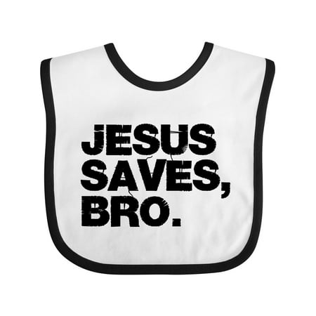 

Inktastic Jesus Saves Bro. Boys or Girls Baby Bib