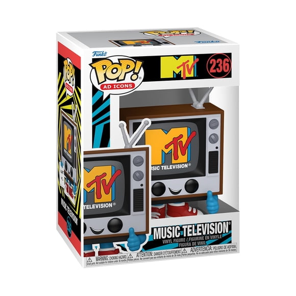 ¡Funko Pop! Figura Ad Icons de MTV Music Television, 10,7 cm de altura