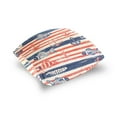 thumbnail image 5 of Navy Stripes with Fishes Kellegs Throw Pillow Covers Pillowcases 18 x 18 Inch Home Decor 2 Packs for Bedroom Sofa, 5 of 6