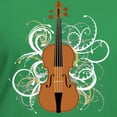 thumbnail image 3 of CafePress - Violin Women's V Neck Dark T Shirt - Women's V-Neck Dark T-Shirt, 3 of 4